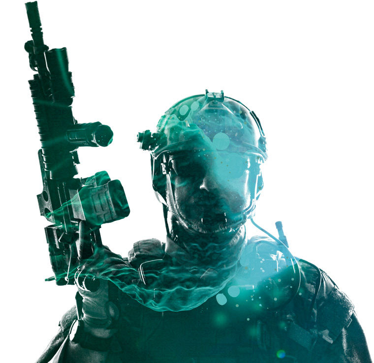 Soldier with his weapon Phytecs header