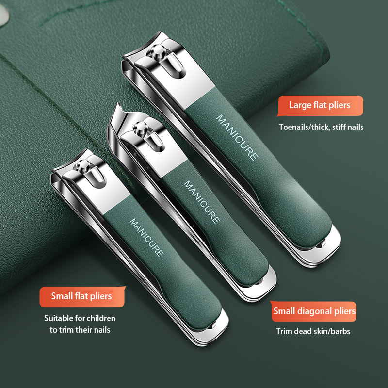 High quality 16 Set of Portable Nail Clipper Set Nail Clipper Stainless Steel Pedicure Professional Kit Beauty Manicure Set-1