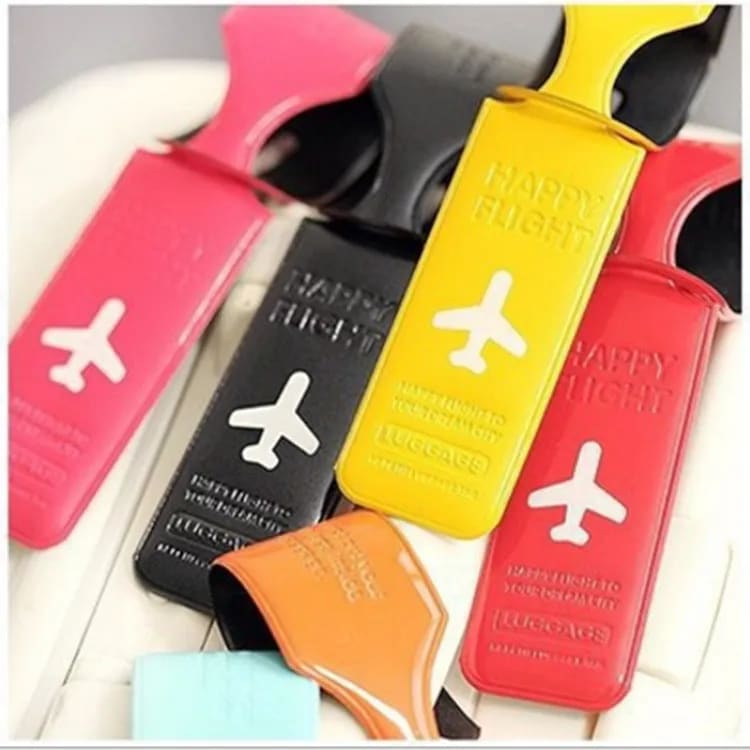 1Pcs PVC Strip Luggage Tag Business Suitcase Anti-Lost Tag Phone Number Identification Tag Waterproof Name Tags Travel Accessories-4