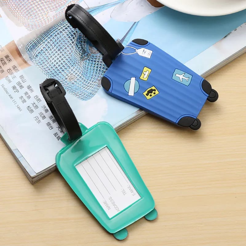 Cute Luggage Tags Fashion 3D Soft Rubber Personalized Suitcase Tags with Unique Designs Novelty Travel Tags for Suitcases Backpacks Bags Assorted Colors Easy Identification-4