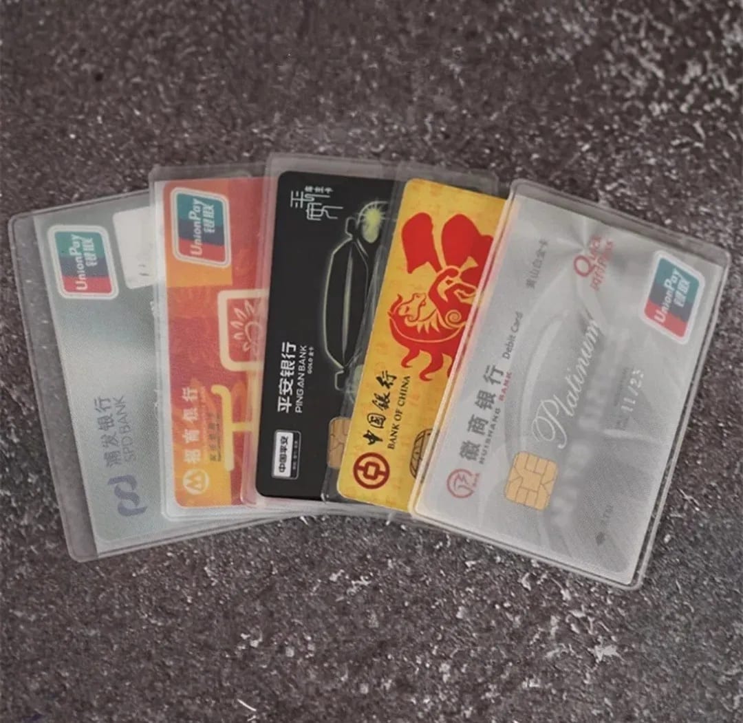 5/10Pcs Transparent PVC Card Holder Waterproof ID Card Case Anti-demagnetization Frosted Bank and Bus Card Case Atm Card Holder Prevent From Damage Scratch-3