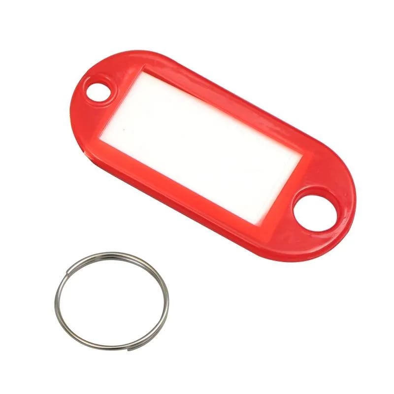 5/10/20Pcs Colorful Name Badge Card Motel Keychain Hotel Plastic Motel Key Chain Keyring Personalized Luggage Tags Note Label-3