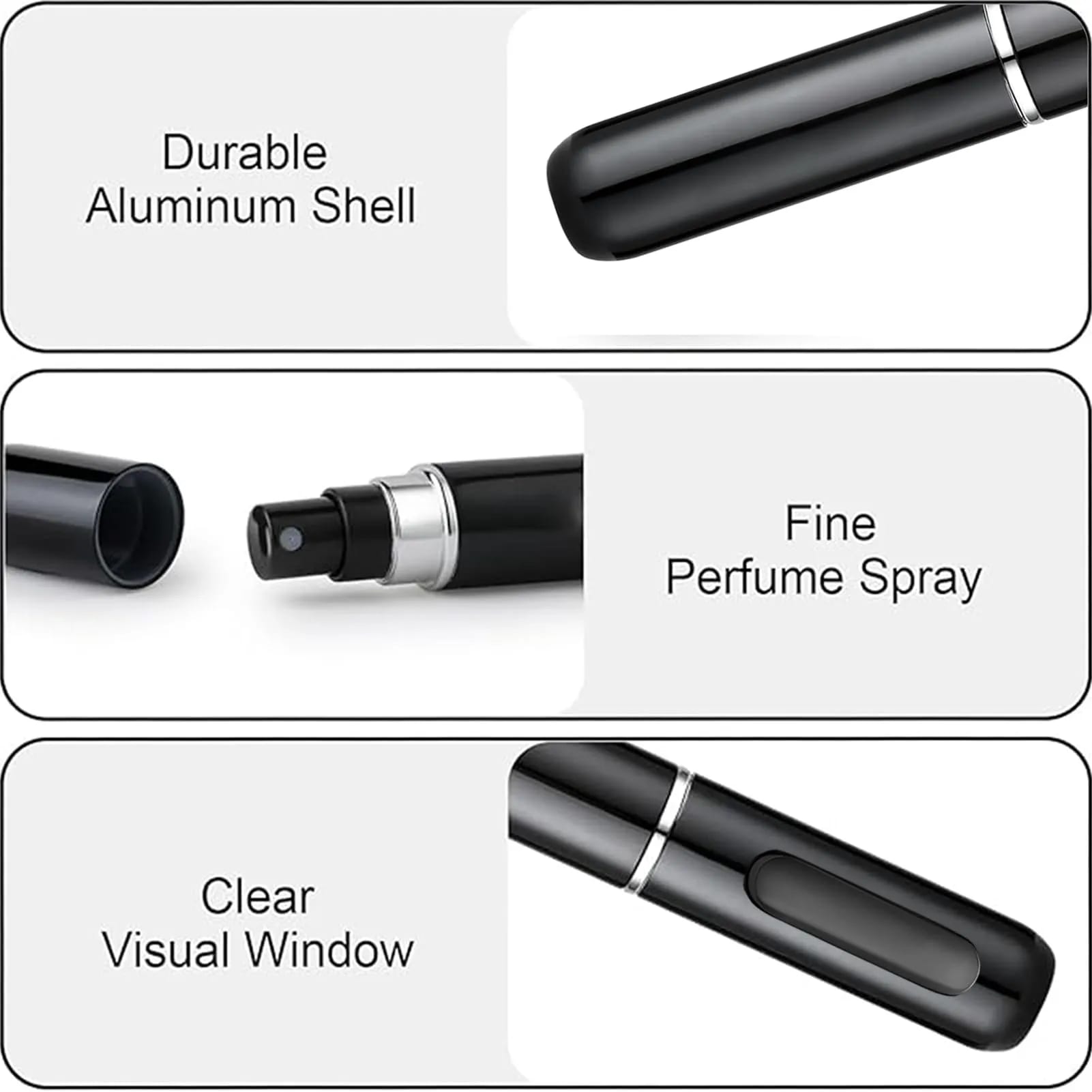 5ml Portable Refillable Perfume Bottle Travel Cologne Atomizer Dispenser Mini Bottle-filled Container Spray Bottles for Traveling-2