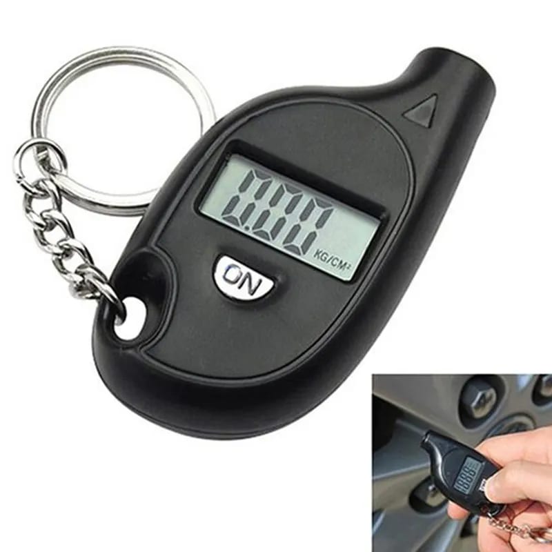 Mini Digital LCD Display Tire Gauge Keychain 5-150 PSI Car Tyre Air Pressure Tester Meter Auto Motorcycle Car Repair Tool