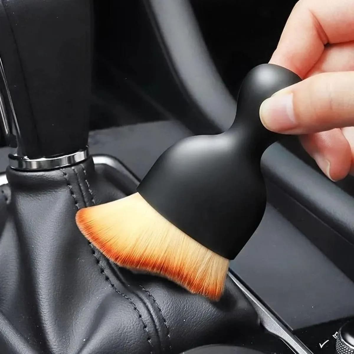 Car Interior Cleaning Soft Brush Detailing Cleaning Tools Curved Brush Car Dashboard Air Outlet Gap Dust Cleaning Brush