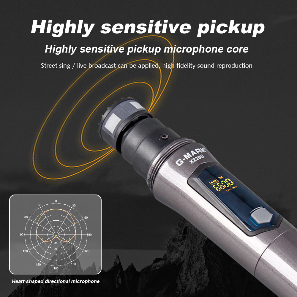 G Mark X220u Uhf Karaoke Microphone Rechargeable Wireless Microphone Handheld 741416158526 Ebay