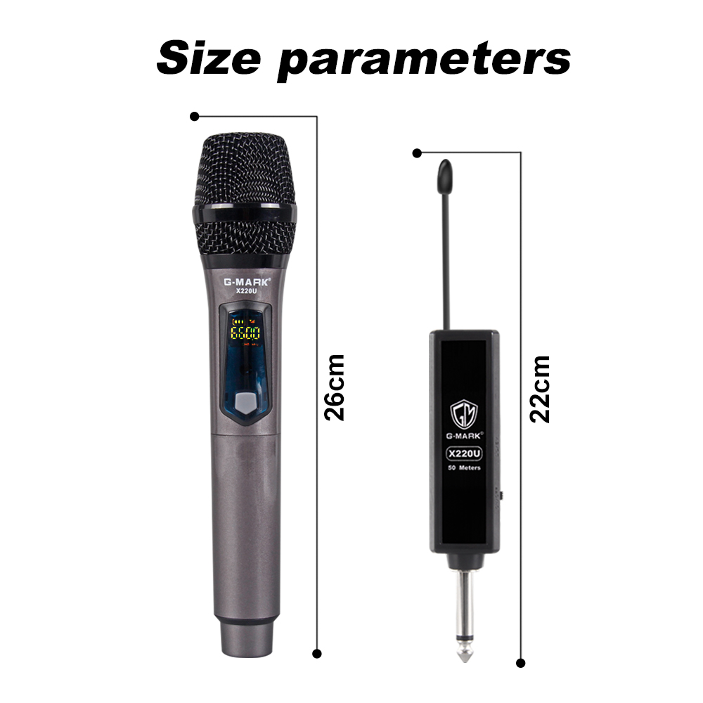 G Mark X220u Uhf Karaoke Microphone Rechargeable Wireless Microphone Handheld 741416158526 Ebay