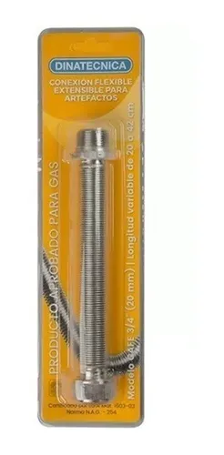 Flexible Gas Extensible Dinatecnica 3/4 x 20/42 