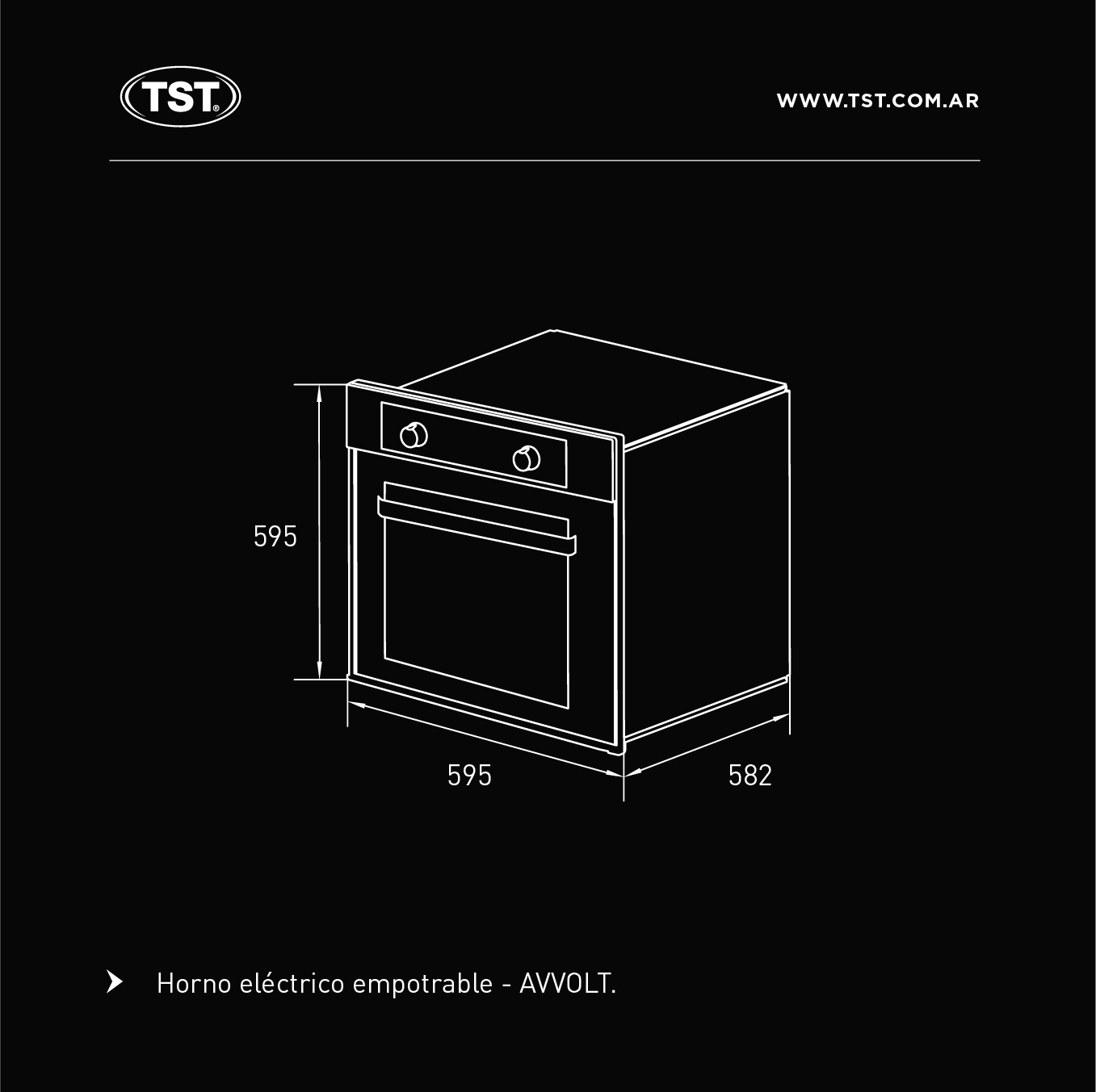 horno electrico avvolto tst