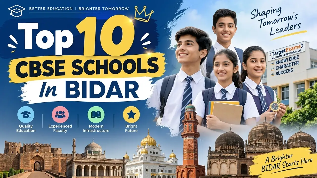 Top 10 CBSE Schools in Bidar: Ranking, Fees, Facilities & Admission Guide