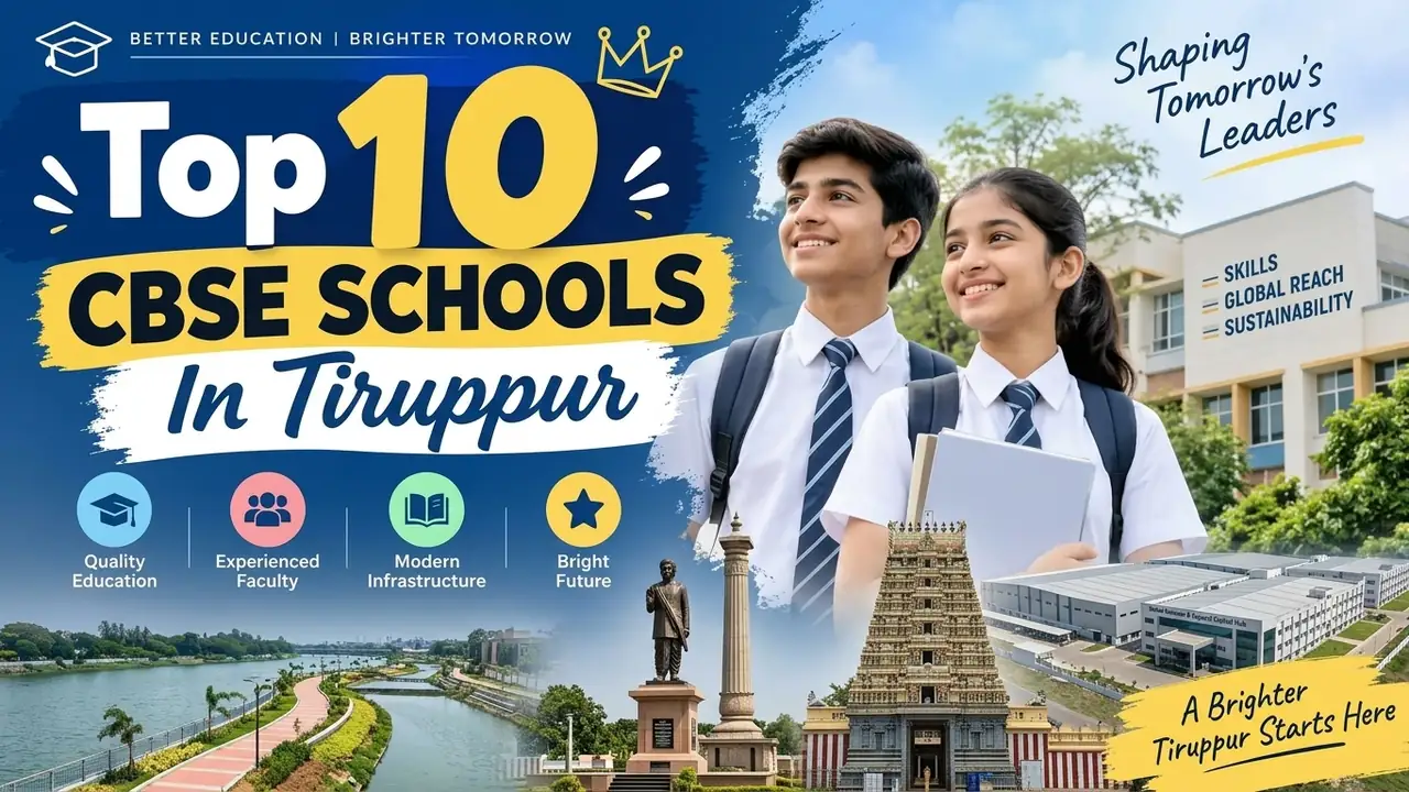 Top 10 CBSE Schools in Tiruppur: Ranking, Fees, Facilities & Admission Guide