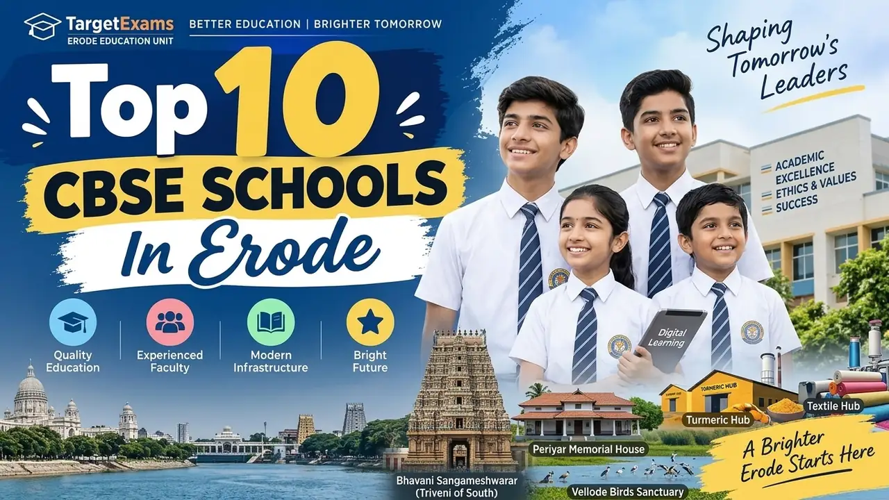 Top 10 CBSE Schools in Erode: Ranking, Fees, Facilities & Admission Guide