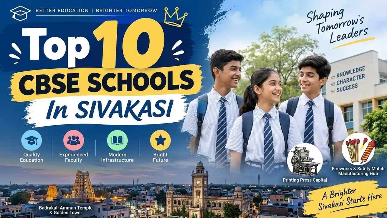 Top 10 CBSE Schools in Sivakasi: Ranking, Fees, Facilities & Admission Guide