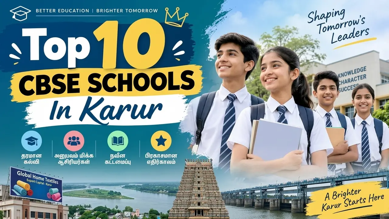 Top 10 CBSE Schools in Karur: Ranking, Fees, Facilities & Admission Guide