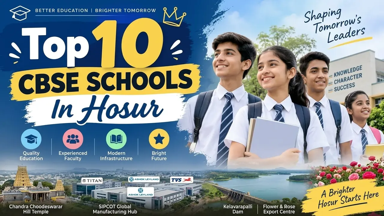 Top 10 CBSE Schools in Hosur: Ranking, Fees, Facilities & Admission Guide