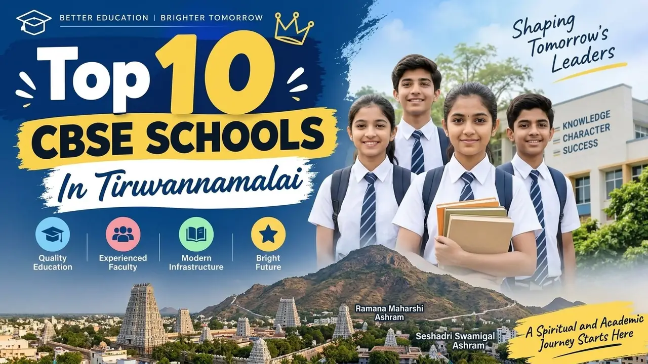 Top 10 CBSE Schools in Tiruvannamalai: Ranking, Fees, Facilities & Admission Guide