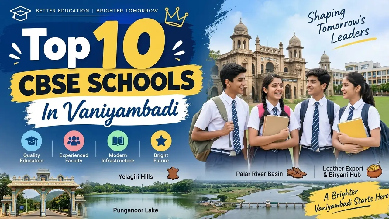 Top 10 CBSE Schools in Vaniyambadi: Ranking, Fees, Facilities & Admission Guide