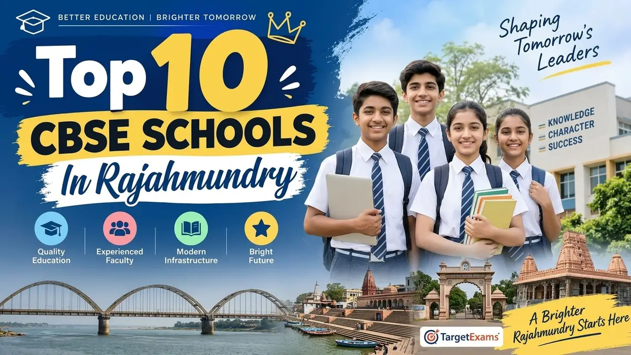 Top 10 CBSE Schools in Rajahmundry: Ranking, Fees, Facilities & Admission Guide