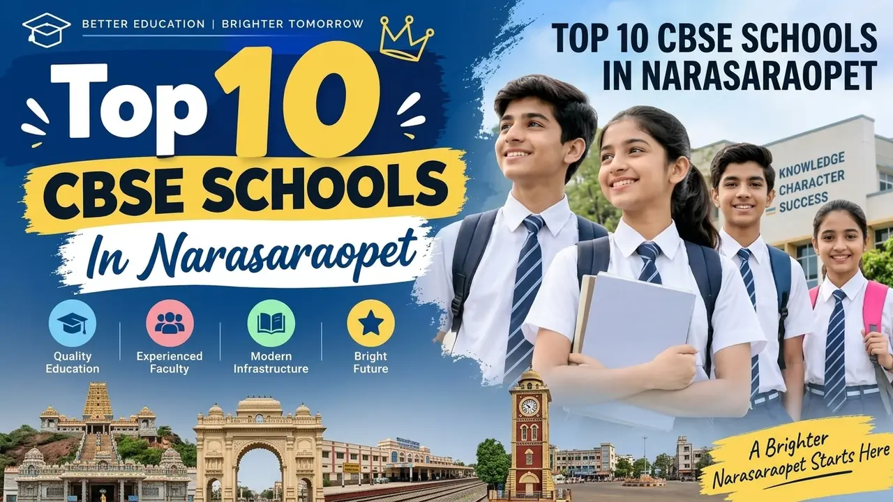 Top 10 CBSE Schools in Narasaraopet: Ranking, Fees, Facilities & Admission Guide