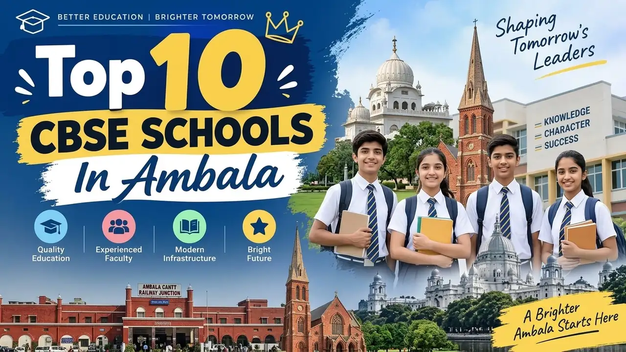 Top 10 CBSE Schools in Ambala: Ranking, Fees, Facilities & Admission Guide