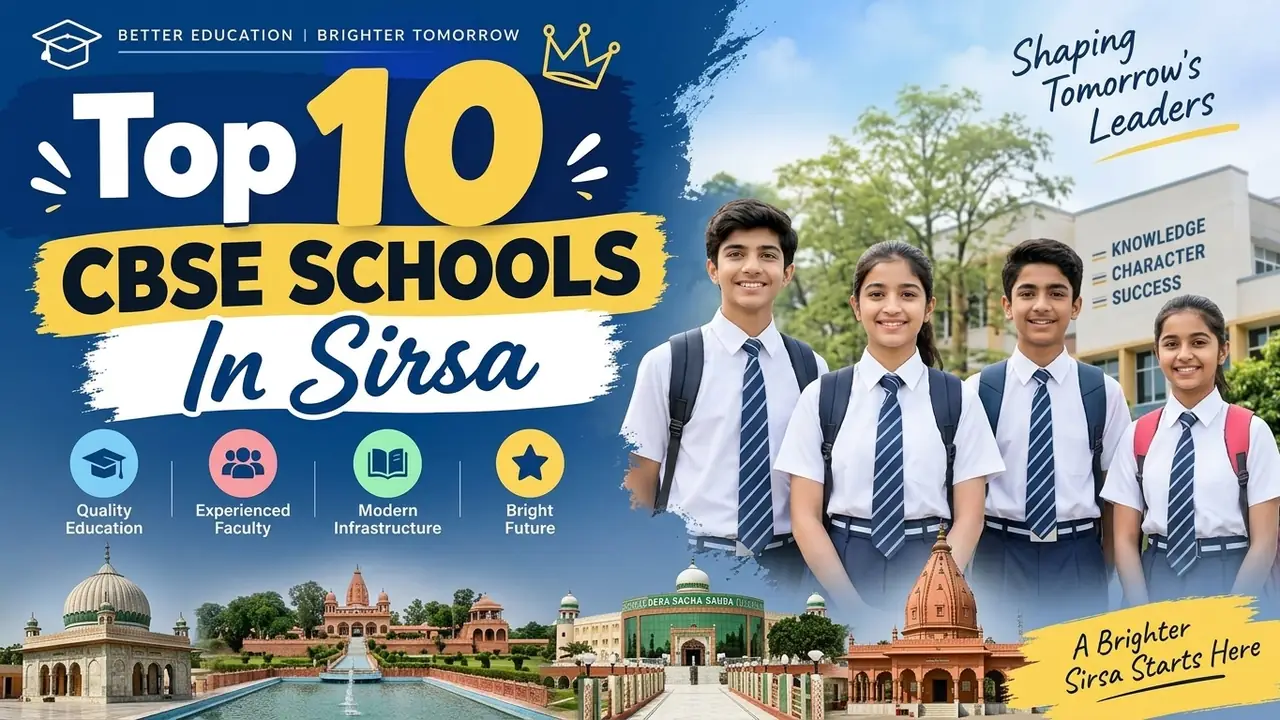 Top 10 CBSE Schools in Sirsa: Ranking, Fees, Facilities & Admission Guide