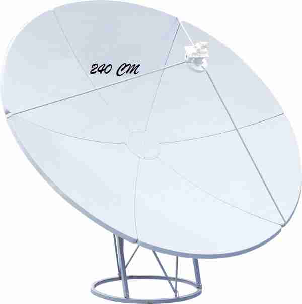 2,4M (8 FT) soliddish antenna (ground mount)