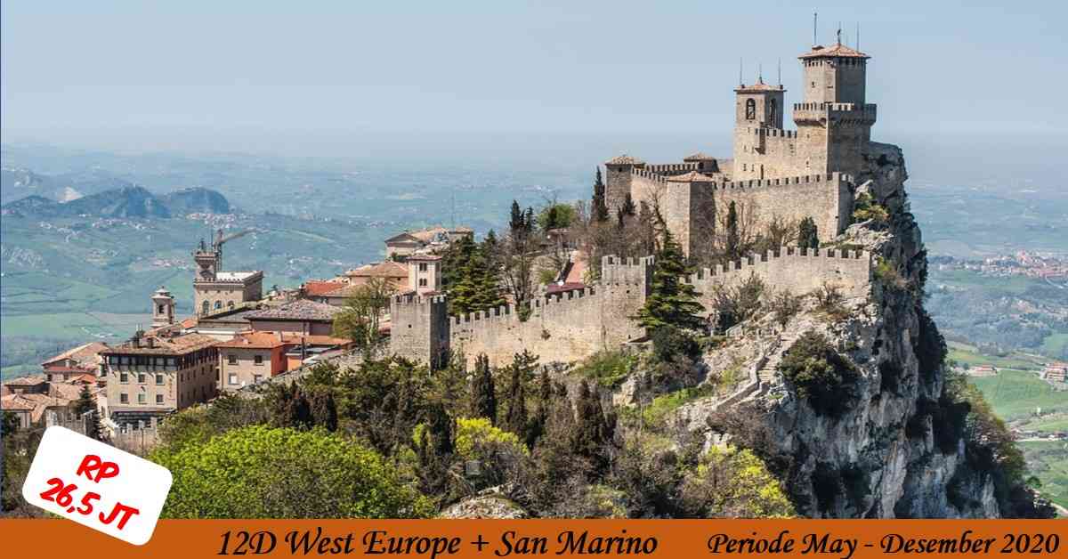 12D West Europe + SAN MARINO May - Desember 2020