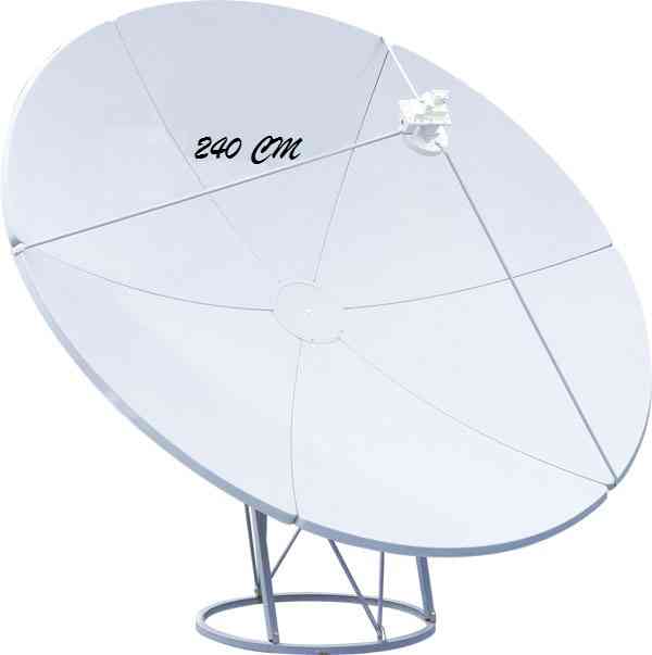 2,4M (8 FT) soliddish antenna (ground mount)