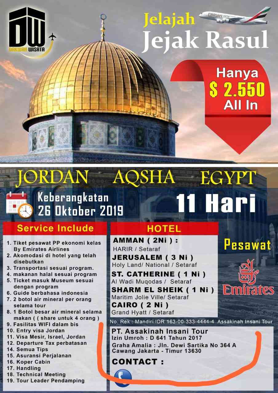 Jordan - Aqsha - Egypt 26 Oktober 2019