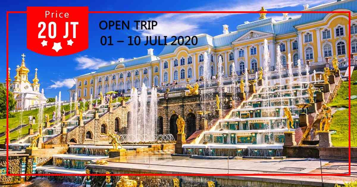 10D Trip Rusia & St. Petersburg 01 - 10 Juli 2020