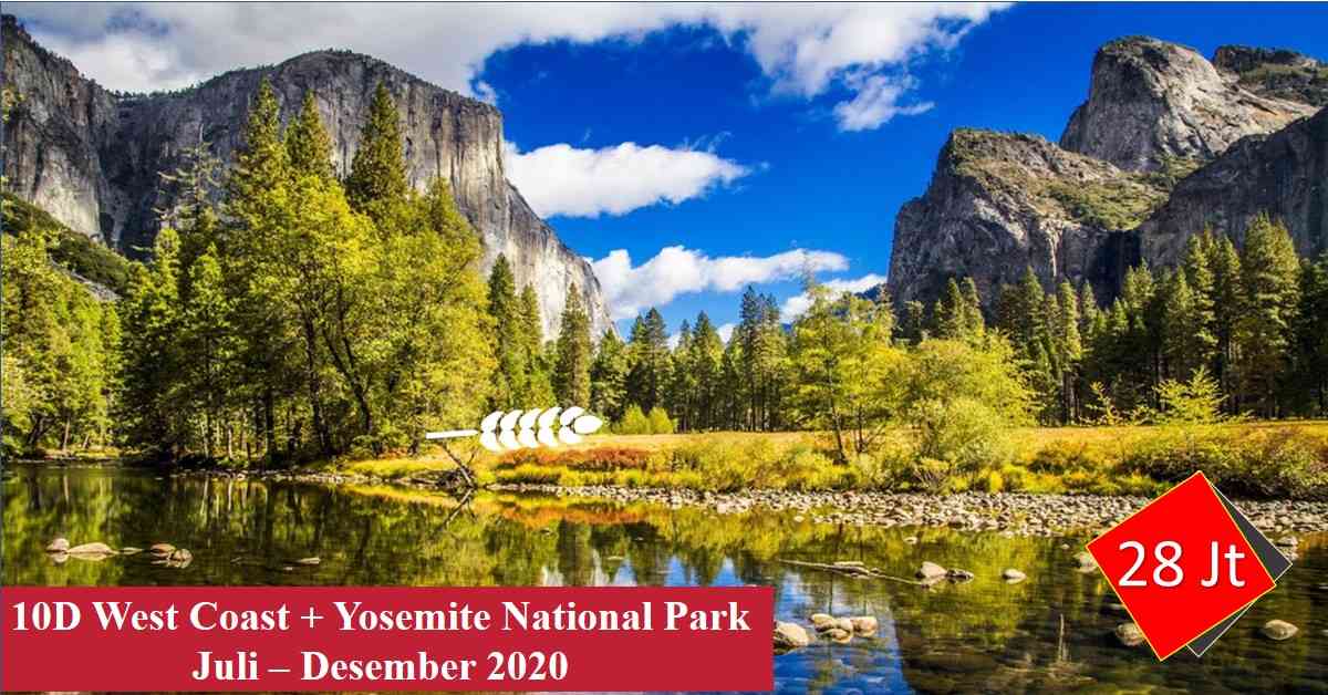 10D WEST COAST + Yosemite National Park Juli - Desember 2020