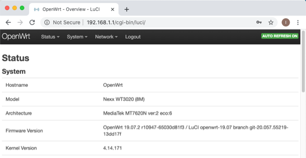 OpenWrt top page