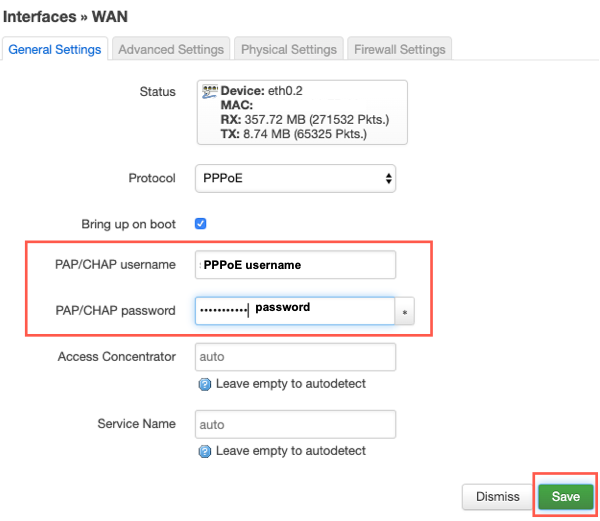 OpenWrt pppoe