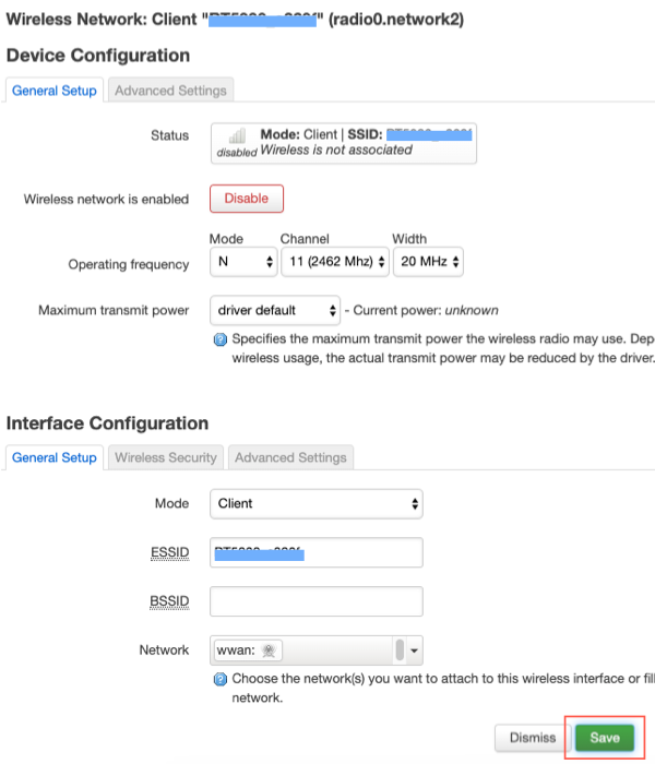 OpenWrt wifi client save