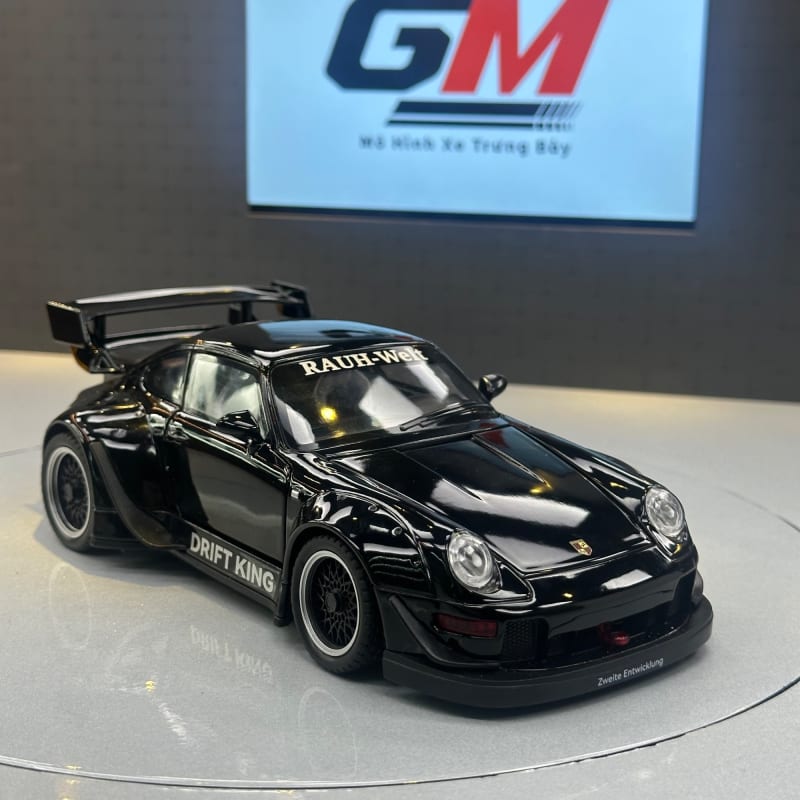 GM - Mô hình xe Porsche 911 RWB Drift King tỉ lệ 1:24 - Đúc hợp kim độ Widebody full mở cửa có đèn âm thanh cao cấp