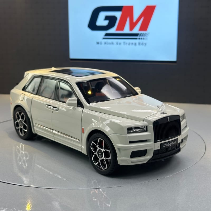 GM - Mô hình xe Rolls-Royce Cullinan 1:24 - Đúc hợp kim mở full 6 cửa có đèn âm thanh trưng bày cao cấp