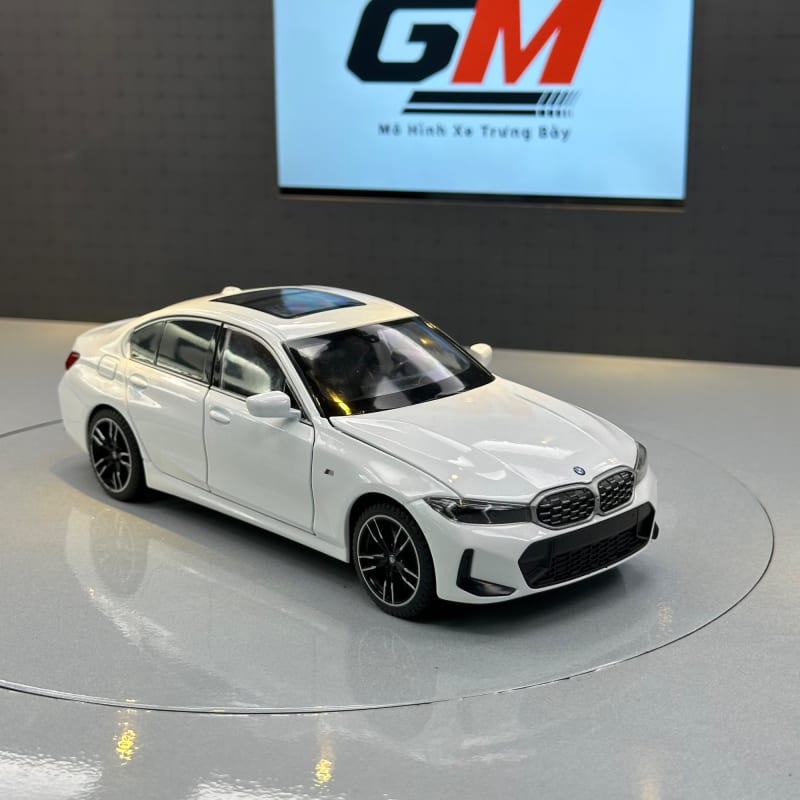 GM - Mô hình xe BMW 3 Series (330i) Sedan 1:24 - Đúc hợp kim mở full cửa trưng bày cao cấp