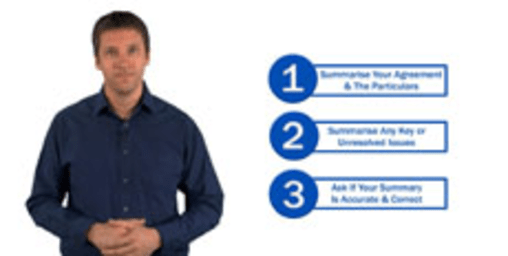 Negotiation Stage 5 – Summarising & Reaching An Agreement