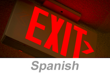 Egreso y planes de acción de emergencia (US) (Egress and Emergency Action Plans US Spanish)