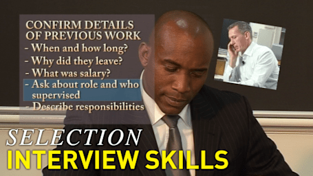 Reference Check - Selection Interview Skills Series