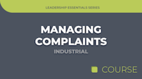 Improving Work Habits - Industrial Edition