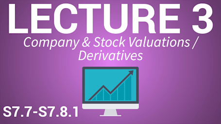 Finance for Managers - Lecture 3 - Company and Stock Variations / Derivatives