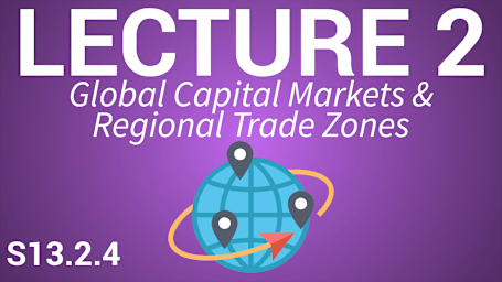 International Business for Managers - Lecture 2 - Global Capital Markets and Regional Trade Zones