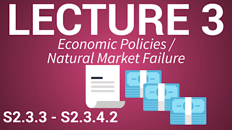 Applied Economics for Managers - Lecture 3: Economic Policies/Natural Market Failure