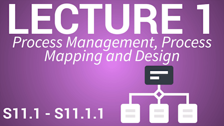 Operations Management 2 - Process Mapping & Supply Chain - Lecture 1: Process Management, Process Mapping and Design