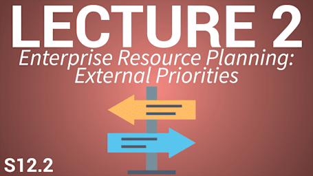 Operations Management 3: ERP and Metrics - Lecture 2: Enterprise Resource Planning: External Priorities