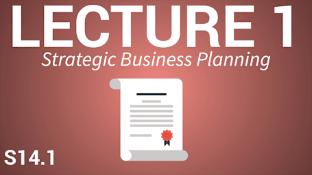 Strategic Business Planning - Lecture 1: Concept Profile – Strategic Business Planning