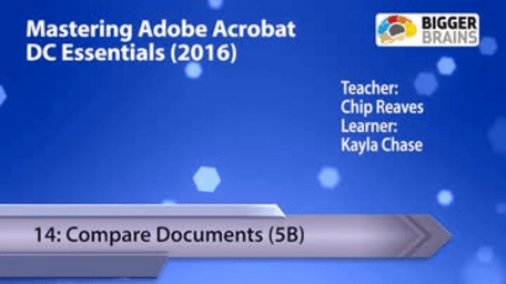 Acrobat DC 2016 - Compare Documents