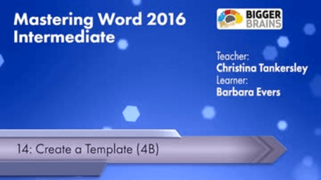 Word 2016 Intermediate: Create a Template