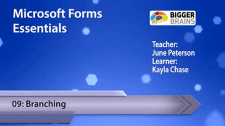 Microsoft Forms Essentials 09: Branching